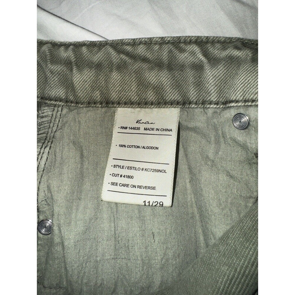 NWT KanCan Olive Green Mini High Rise Cutoff Shorts Size-11/29 - Picture 3 of 13